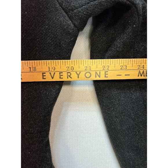 MDP Mario De Pinto Women's Wool Pea Coat Double Breasted Jacket Gray Long Sleeve - Picture 8 of 10